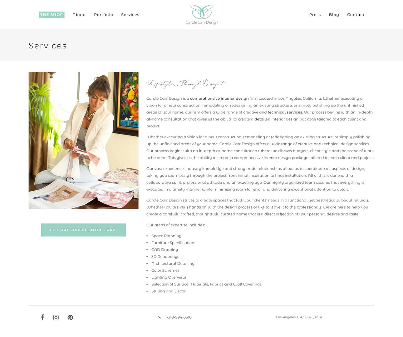Carole Carr Design - Service